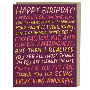 Everything Wonderful Birthday Card
