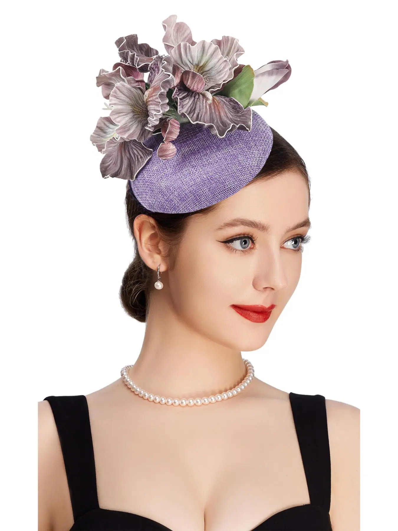 1PC Victorian Vintage Flower Fascinators Hats - 2026 Derby Attire Headwear with Hairpin,1920s Tea Party Hat for Woman
