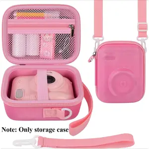 Instant Print Camera Case Compatible with Gofunly Camera, Digital Camera Bag for Esoxoffore/for LETSHAHA/for JPVERLY/for Hangrui, Storage for Printer Paper and 32GB SD Card-  (Box Only)