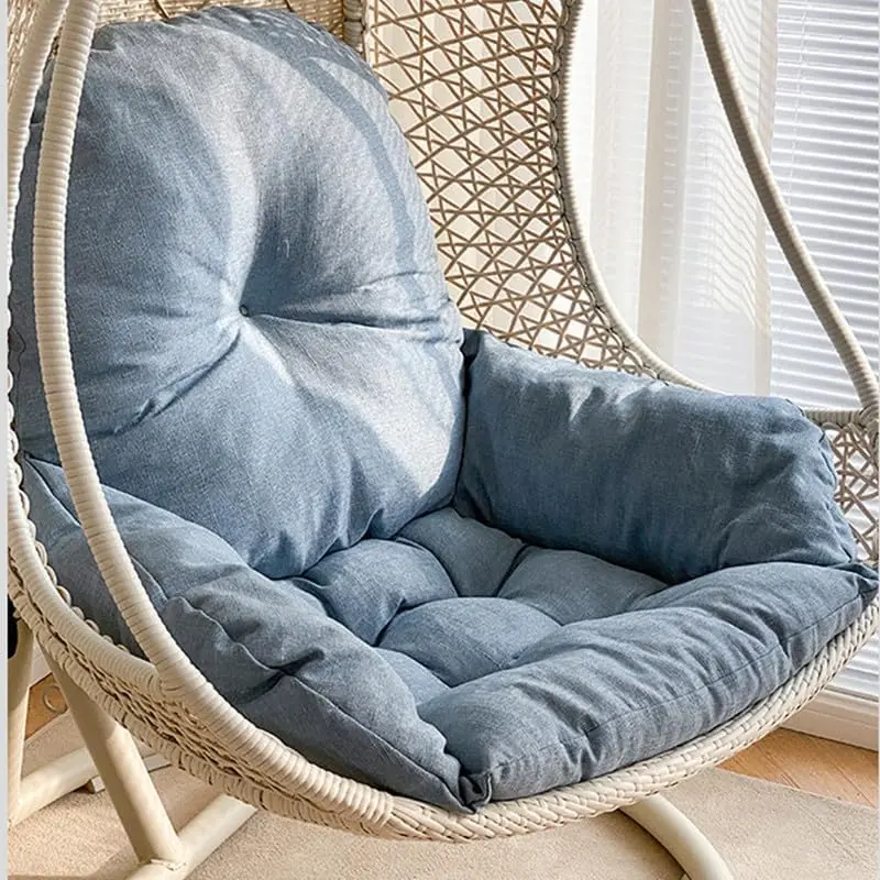 Swing Egg Chair Cushion Thickened Hanging Basket Seat Cushion| (Only Cushion) Washable Hammock Chair Cushion Indoor/Outdoor Patio Hanging Chair Cushion Replacement