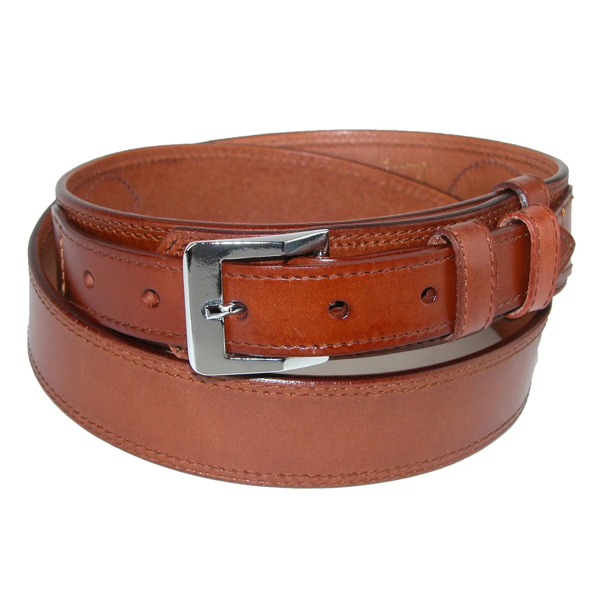 CTM Men's Leather Removable Buckle Ranger Belt, Removable Buckle Belts