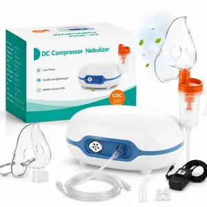 Portable Compressor Nebulizer, Adjustable Mist with Low Noise ≤50dB, Fine Mist Atomizer for Home Use Adults & Kids, Handheld Personal Care Device with Mask Kit