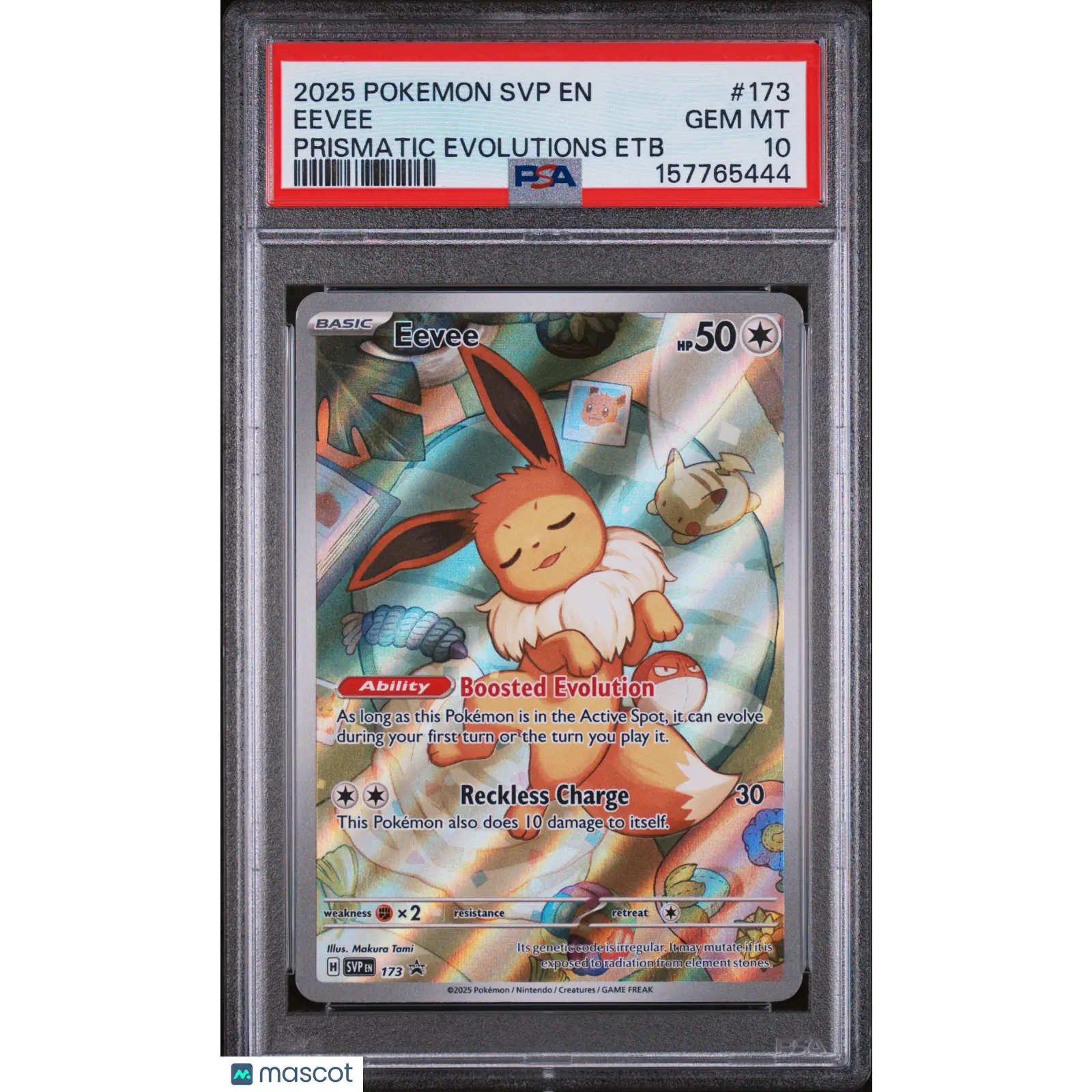 2025 Pokemon SVP EN-SV Black Star Promo Eevee PSA 10 #173