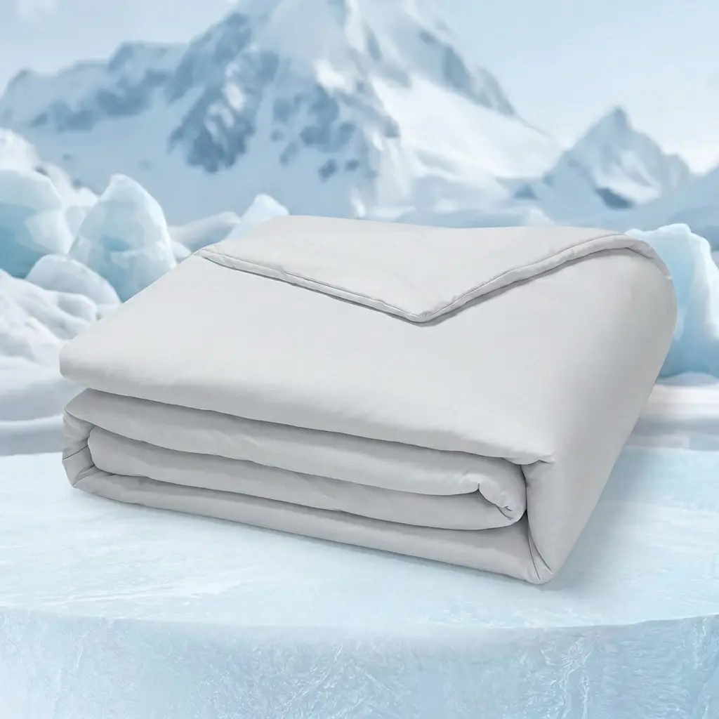 O'Breeze Queen & Cal King Microfiber-Nylon Sleep Friendly Quilt - Cooling Blanket, Lightweight Breathable Weave Helps Heat Escape, Silky Cool-to-Touch, Soft Warm, Machine Washable Quilted, Wrinkle Resistant All-Season Holiday Bedding for Hot Sleepers