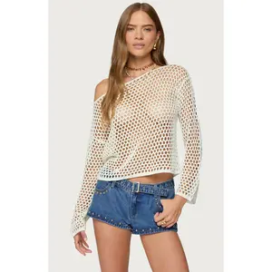 Edikted Women's Kalley Off Shoulder Crochet Top