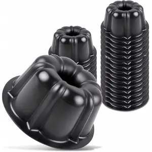 25-Pack Non-Stick Silicone Mini Cake & Jello Mold Set - Reusable Kitchen Bakeware for Baking, Desserts