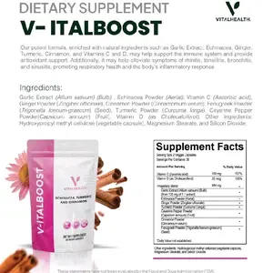 VitalHealth V-Italboost Edible Supplement - Immune Boosting, Supports Respiratory Health - Non-GMO Good Manufacturing Practice Certified Dietary Supplement
