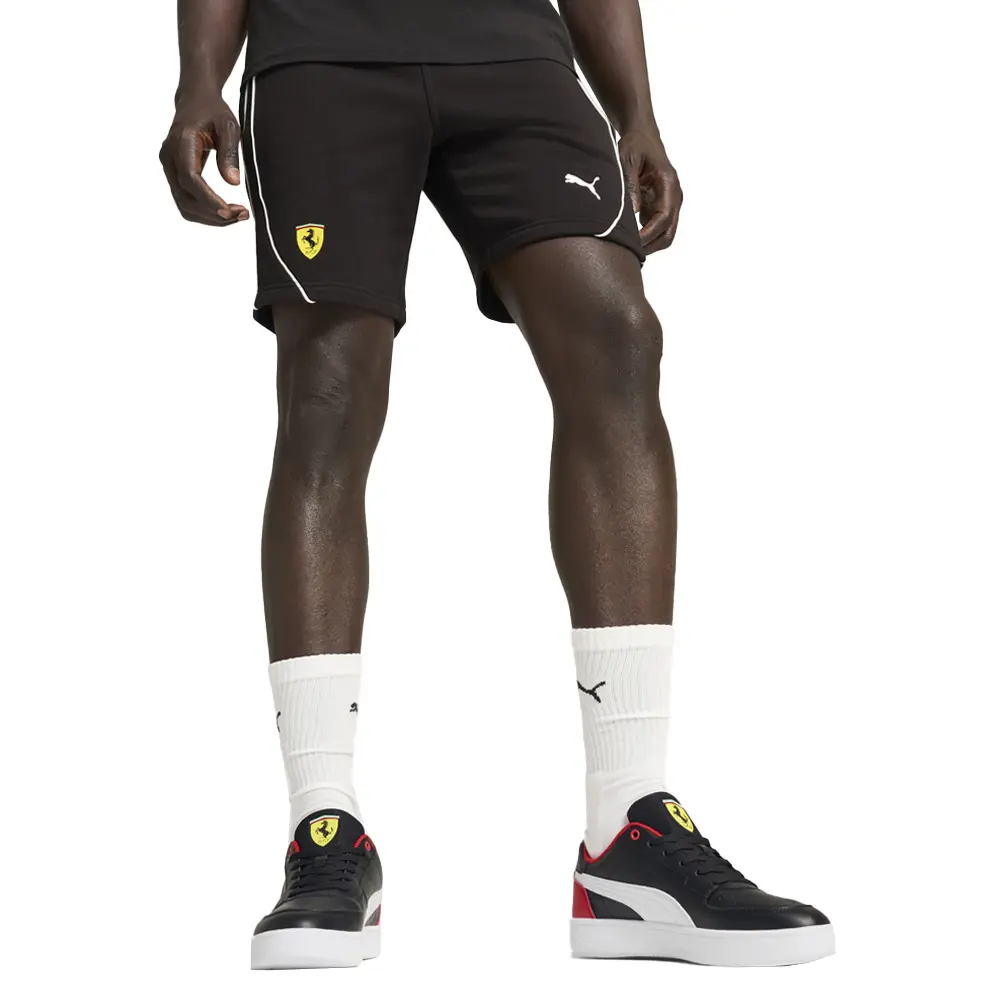 PUMA Mens Scuderia Ferrari Race Shorts Casual Bottoms Casual - Black