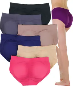 ToBeInStyle Women’s Pack of 3 or 6 Enhancing Butt Boosting Padded Panty Briefs