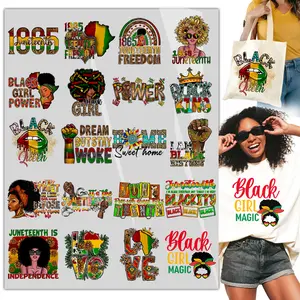 20Sheet Dtf Transfers Ready to Press DTF Transfer for Ready to Press,Juneteenth DTF Heat Transfers – Iron On for Shirts, Hoodies & Tote Bags,  for Clothing Pillows Bag DIY Crafts