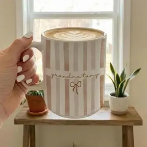 [Sale off up to 50%] Personalized Grandma Mug, Custom Grandma Name Baby Announcement Gift for New Grandmother, 11oz & 15oz ceramic mug