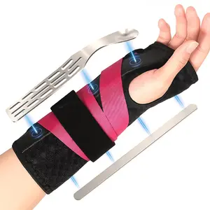 1Pcs Carpal Tunnel Wrist Brace Night Support & Stability, Breathable Wrist Brace, Metal Wrist Splint Compression Fit Left or Right Hand, Rigid Hand Brace for Women Men Sleeping, Work, Typing, Healthcare