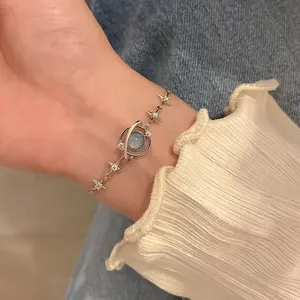 Fashionable High-End Creative Design Simple Universe Planet Bracelet, Perfect Gift for Girlfriends, Daily Wear Jewelry