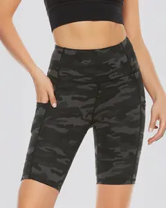 Essential High Waisted Yoga Shorts 8"