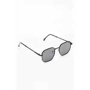 Pacsun Men's Black Metal Rectangle Frame Sunglasses
