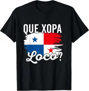 100% Cotton Camiseta Panama Panamanian Flag DNA Panameño Que Xopa? T-Shirt