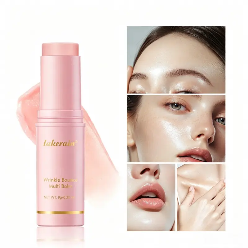 Wrinkle Bounce Multi Balm Stick Serum - Lightweight On-the-Go Dry Skin Rescue with Instant Dewy, Silky Nourishment, Targets Fine Lines, Firms & Restores Eyes, Lips, Face, Compact Daily Skincare Essential