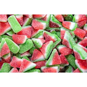 Sweet Gummy Watermelon Slices - Sweet and Soft Candy with Watermelon Flavor - 4 oz & 8 oz & 1 lb Candy Bag