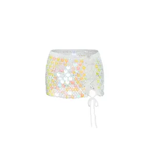 Kalani Sequin Crochet Mini Skirt