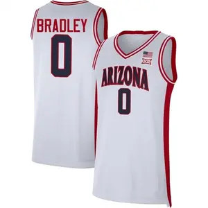 White #0 Bradley Arizona Style Basketball Jersey, College Basketball Fan Jersey, Breathable Mesh Sleeveless Tank, Game Day Outfit Gift for Fans