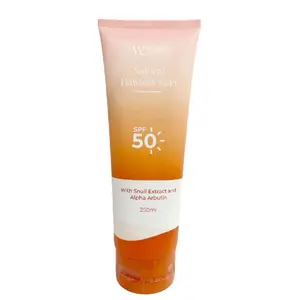 WC Natural Flawless Skin Body Lotion with SPF 50, Snail Extract & Arbutin - VS Bombshell Scent, 250ml /8oz