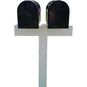 42-in x 26-in Heavy Duty White Vinyl Mailbox Post Sleeve mailboxes not Included