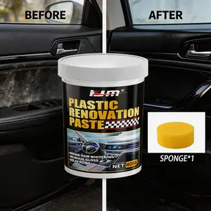 KJM 400g Plastic & Rubber Repair Agent Black GlossScratch Remover for Tires & Car Interiors Essential Anti-Aging Car Care Deep Scratch Repair Multi-PurposeTreatment car stuff