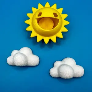 Sun & Clouds | Jumping Spider Decor