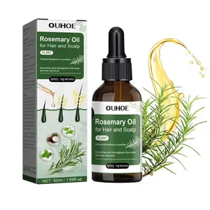 50ML Rosemary Strengthening Hair Oil, Plant Extract Haircare, Rich in Camellia Seed Oil and Mint Oil, Deep Nourishment for Scalp and Roots,  smooths frizz and split ends, Suitable for Daily Hair Care.