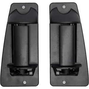 Premium Extended Cab Door Handle Rear Left Driver and Right Passgenger Side, Fits for 1999-2007 Chevy Silverado GMC Sierra 1500 2500 3500, Replaces# 15758172, 15758171