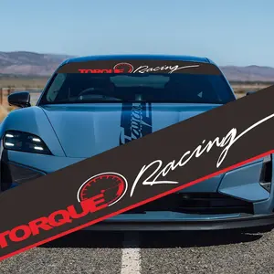 1 piece of cool English pattern sticker - Car Decals waterproof and scratch-resistant vinyl car front and rear glass sticker - self-adhesive vehicle exterior/interior, laptop, personalized decoration - easy to apply, no residue removal