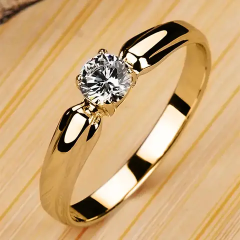 1 PC Elegant Cubic Zirconia Artificial Gemstone Ring For Women Beautiful Rings For Valentine's Day Gift Wedding Anniversary Party Jewelry Cz Ring Cubic Zirconia Rings