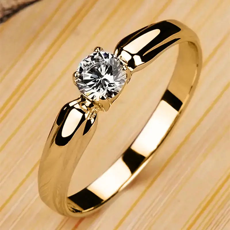 1 PC Elegant Cubic Zirconia Artificial Gemstone Ring For Women Beautiful Rings For Valentine's Day Gift Wedding Anniversary Party Jewelry Cz Ring Cubic Zirconia Rings