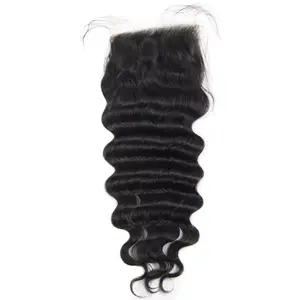 Berrys Hair 5x5 HD Lace Closure Loose Wave Human Hair 4x4 Lace Closure for Loose Wave Style and Comfortable Fit Natural Black Wig hair extensions