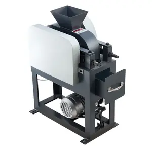 VEVOR Rock Crusher, 220V Double Roller Crushers, Industrial Shredder with 2.56x0.59 inch Dual Feed Inlets, 1740RPM Speed Stone Grinder Rock Crusher, 1.5KW Electric Shatter Pulverizer, 860kg/h Crushing