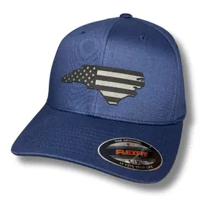 North Carolina - American Flag Patch Hat
