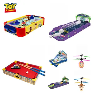 Toy Story Buzz & Woody Kids Toys, Heli Ball, Mini Pinball, Soccer Table, Bowling Game, Air Hockey, Wooden Pool Table, Kids Gift