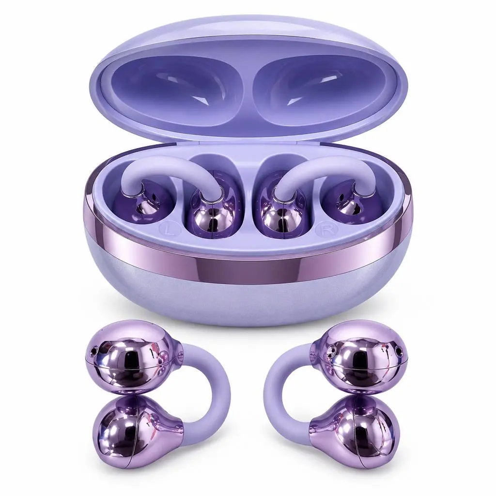 OWS-U7-P Wireless Earbuds Pair Electronic Headset,Multifunctional Earbuds, Sleek Stylish Design, LED Screen,100% Charge Indicator, Ideal for Music & Calls, WirelessHeadphones & Earphones Accessories