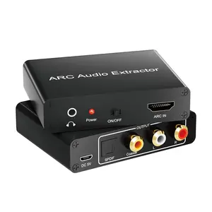 Hdmi arc audio extractor adapter 192khz with spdif coaxial 35mm rca stereo hdmi arc to rca optical audio adapter extractor for sony lg samsung tv soundbar ps 5