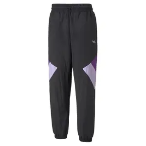 PUMA Mens X Lauren London Pants Casual Drawstring - Black, Purple