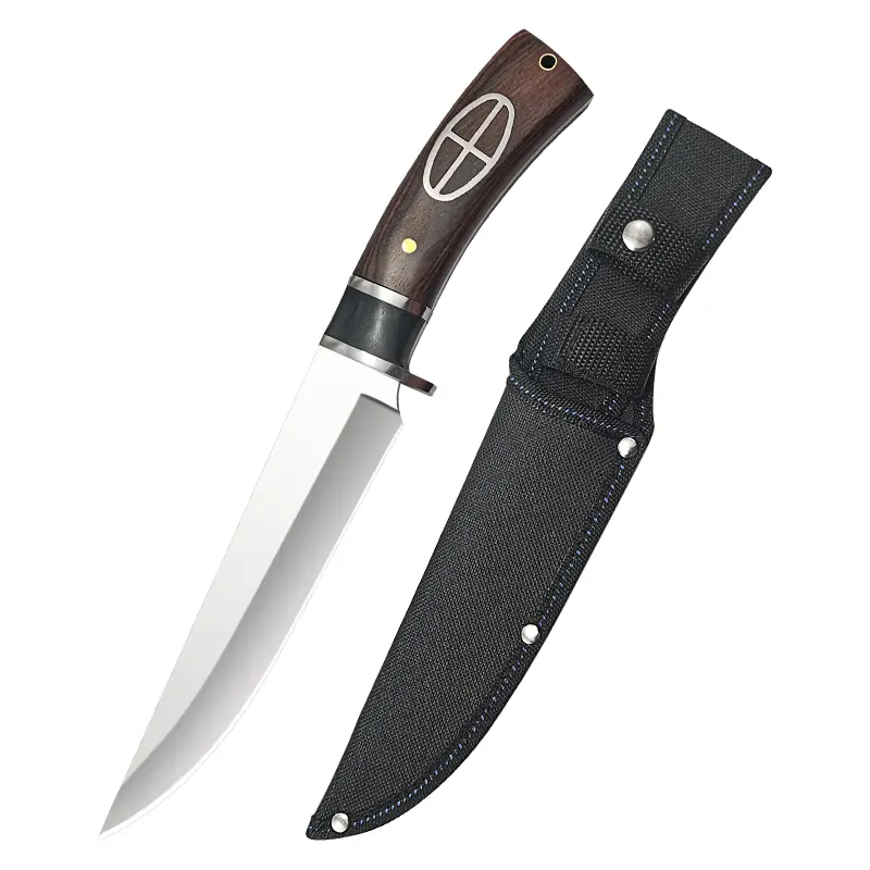 Stainless Steel Multi-Functional Outdoor Camping Knife with Sheath - Portable Camping Equipment, Wilderness Survival Tool, Outdoor Survival Gear, Emergency Survival Kit Supplies