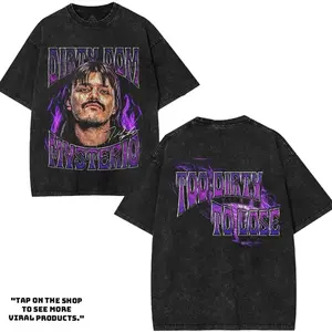 Dominik Mysterio - WWE4U Edition Double Printed Oversize Lightweight Acid Washed Tee Vintage WWE4U Fans TV Series Graphic Design Top Cotton Wrestling Streetwear T-Shirt Clothes Menswear Womenswear. ZRE