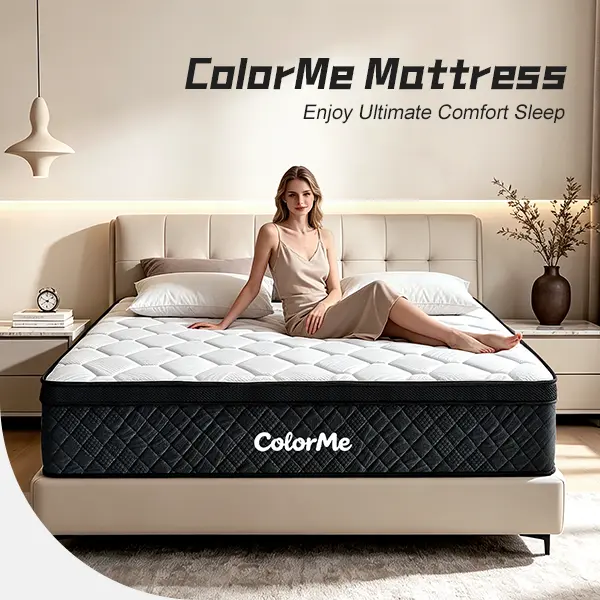12"14" Inch Hybrid Mattress-in-a-Box queen size mattress  home use boxed furniture gift memory foam mattress ergonomic design home room king size mattresses  Full, Queen, King Sizes