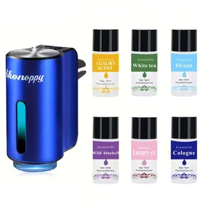 Smart Car Air Freshener,Rechargeable Car Aromatherapy Diffuser,Humidifier Function, Essential Oil Diffuser, Car Interior Accessories, Christmas Gifts