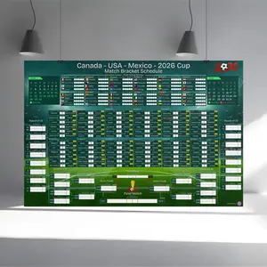 [Sale off up to 65%][Free Ship] World Cup 2026 Match Schedule Poster - Soccer Bracket Wall Art