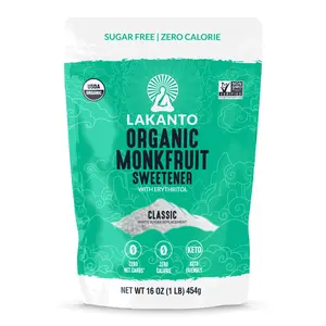 Lakanto Organic Classic Monkfruit and Erythritol Sweetener - White Sugar Replacement Healthy Baking
