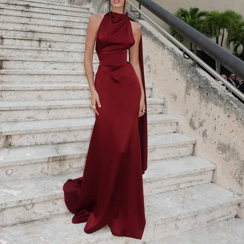 halter dress wedding guest - TikTok Shop
