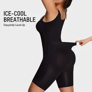 SHECURVE Easyslide Shapewear Stronger Tummy Control Butt Lifter Faja Back Pull Down Breathable Body Shaper for Women Summer Outfits Postpartum Minimalist Womenswear
