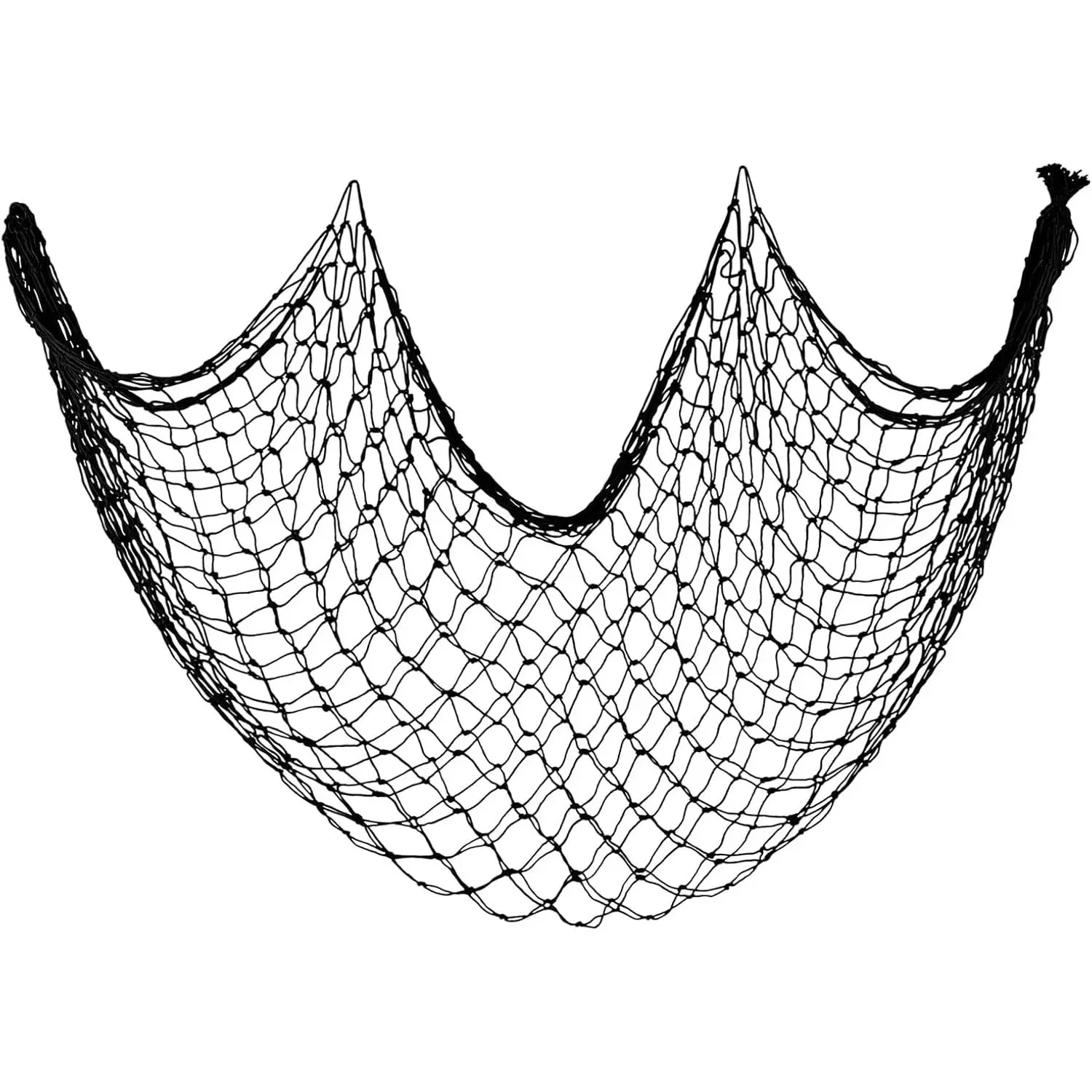 decorative fishing net large 5x10 ft,YuanDe 2 Pack Black Picture Fish Net Shell Decor Fishing Net Color Mesh Ornament Show Rack Ceiling Decorations Fishing Net Creative Photo Props Wall Hanging Decor for Bedroom Living Room 5X10 Blue Decorative Fish Net