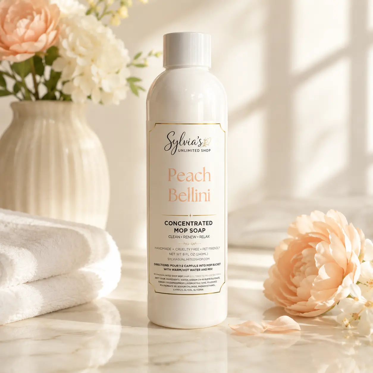 Peach Bellini All Natural Mop Soap